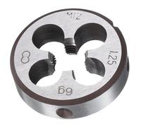 TA-VIGOR 1pc M12 x 1.25 Metric Adjustable Threading Die, Alloy Tool Steel Right Hand Round Die for Processing, Correcting or Cleaning External Threads (Metal, Plastic)