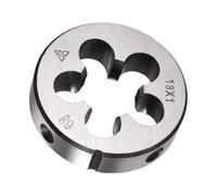 TA-VIGOR 1pc M18 x 1 Metric Adjustable Threading Die, Alloy Tool Steel Right Hand Round Die for Processing, Correcting or Cleaning External Threads (Metal, Plastic)