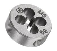 TA-VIGOR 1pc M5 x 0.8 Metric Adjustable Threading Die, Alloy Tool Steel Right Hand Round Die for Processing, Correcting or Cleaning External Threads (Metal, Plastic)