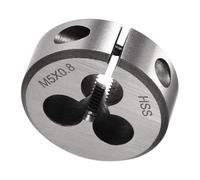 TA-VIGOR 1pc M5 x 0.8 Metric Adjustable Threading Die, High Speed Steel Right Hand Round Die for Processing, Correcting or Cleaning External Threads (Metal, Plastic)
