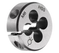 TA-VIGOR 1pc M6 x 1 Metric Adjustable Threading Die, High Speed Steel Right Hand Round Die for Processing, Correcting or Cleaning External Threads (Metal, Plastic)