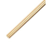 TA-VIGOR 1Pc M6 x 250mm Brass Fully Threaded Rod, All Thread Studding Rod Bar for Anchor Bolts, Clamps, Hangers and U-Bolts