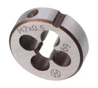 TA-VIGOR 1pc M7 x 0.5 Metric Adjustable Threading Die, Alloy Tool Steel Right Hand Round Die for Processing, Correcting or Cleaning External Threads (Metal, Plastic)