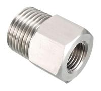 TA-VIGOR 1Pc Reducer Hex Bushing, 1/2 G Male to 1/4 G Female Stainless Steel Reducing Pipe Fitting Adapter for Water Oil Air Pressure Gauge, Pipe Connecting Conversion