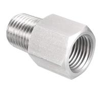 TA-VIGOR 1Pc Reducer Hex Bushing, 1/4 NPT Male to 1/4 G Female Stainless Steel Reducing Pipe Fitting Adapter for Water Oil Air Pressure Gauge, Pipe Connecting Conversion