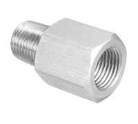 TA-VIGOR 1Pc Reducer Hex Bushing, 1/8 NPT Male to 1/8 G Female Stainless Steel Reducing Pipe Fitting Adapter for Water Oil Air Pressure Gauge, Pipe Connecting Conversion