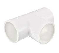 TA-VIGOR 1Pcs 40mm PVC Pipe Fittings, Slip Tee T-Shaped 3 Way Coupling Connector Joints, Garden Water Pipe Adapter for Plumbing and Irrigation System Connections,White