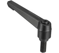 TA-VIGOR 1Pcs Adjustable Clamping Lever Handles, M10 x 20mm Locking Quick Release Push Button Ratchet Screw Knobs, Aluminum Alloy Male Thread Stud Bolts Handle for Machinery & Equipment