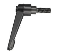 TA-VIGOR 1Pcs Adjustable Clamping Lever Handles, M10 x 25mm Locking Quick Release Push Button Ratchet Screw Knobs, Aluminum Alloy Male Thread Stud Bolts Handle for Machinery & Equipment