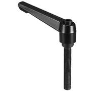 TA-VIGOR 1Pcs Adjustable Clamping Lever Handles, M10 x 50mm Locking Quick Release Push Button Ratchet Screw Knobs, Aluminum Alloy Male Thread Stud Bolts Handle for Machinery & Equipment