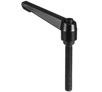 TA-VIGOR 1Pcs Adjustable Clamping Lever Handles, M10 x 60mm Locking Quick Release Push Button Ratchet Screw Knobs, Aluminum Alloy Male Thread Stud Bolts Handle for Machinery & Equipment