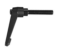TA-VIGOR 1Pcs Adjustable Clamping Lever Handles, M12 x 60mm Locking Quick Release Push Button Ratchet Screw Knobs, Aluminum Alloy Male Thread Stud Bolts Handle for Machinery & Equipment