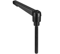 TA-VIGOR 1Pcs Adjustable Clamping Lever Handles, M6 x 40mm Locking Quick Release Push Button Ratchet Screw Knobs, Aluminum Alloy Male Thread Stud Bolts Handle for Machinery & Equipment