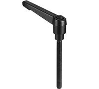 TA-VIGOR 1Pcs Adjustable Clamping Lever Handles, M6 x 50mm Locking Quick Release Push Button Ratchet Screw Knobs, Aluminum Alloy Male Thread Stud Bolts Handle for Machinery & Equipment