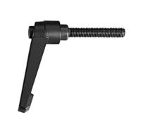 TA-VIGOR 1Pcs Adjustable Clamping Lever Handles, M8 x 60mm Locking Quick Release Push Button Ratchet Screw Knobs, Aluminum Alloy Male Thread Stud Bolts Handle for Machinery & Equipment