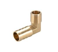 TA-VIGOR 1Pcs Brass Barb Hose Fitting, 90 Degree Elbow 16mm Barbed to G3/8 Male Pipe Adapter Connector