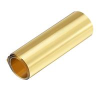 TA-VIGOR 1Pcs Brass Sheet Roll, 1000mm x 100mm x 0.02mm Metal Foil Plate Roll Brass Metal Thin Sheet Strip for Crafts, Electrical Repairs, DIY Projects, Grounding