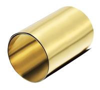 TA-VIGOR 1Pcs Brass Sheet Roll, 1000mm x 100mm x 0.2mm Metal Foil Plate Roll Brass Metal Thin Sheet Strip for Crafts, Electrical Repairs, DIY Projects, Grounding