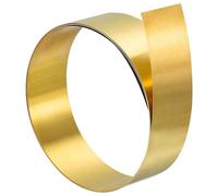 TA-VIGOR 1Pcs Brass Sheet Roll, 1000mm x 25mm x 0.4mm Metal Foil Plate Roll Brass Metal Thin Sheet Strip for Crafts, Electrical Repairs, DIY Projects, Grounding