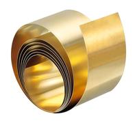 TA-VIGOR 1Pcs Brass Sheet Roll, 1000mm x 40mm x 0.3mm Metal Foil Plate Roll Brass Metal Thin Sheet Strip for Crafts, Electrical Repairs, DIY Projects, Grounding