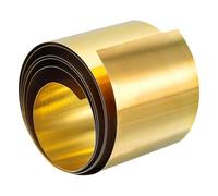 TA-VIGOR 1Pcs Brass Sheet Roll, 1000mm x 50mm x 0.3mm Metal Foil Plate Roll Brass Metal Thin Sheet Strip for Crafts, Electrical Repairs, DIY Projects, Grounding