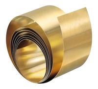 TA-VIGOR 1Pcs Brass Sheet Roll, 3000mm x 30mm x 0.1mm Metal Foil Plate Roll Brass Metal Thin Sheet Strip for Crafts, Electrical Repairs, DIY Projects, Grounding