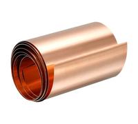 TA-VIGOR 1Pcs Copper Sheet Roll, 1000m x 60mm x 0.1mm Pure Copper Strip Metal Foil Sheet Plate for Crafts Electrical DIY Projects