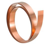 TA-VIGOR 1Pcs Copper Sheet Roll, 3000mm x 10mm x 0.1mm Pure Copper Strip Metal Foil Sheet Plate for Crafts Electrical DIY Projects