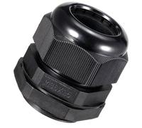 TA-VIGOR 1Pcs M36 x 1.5 Cable Gland, IP68 Waterproof Adjustable Plastic Nylon Wire Connectors Gland Joints for 18mm-25mm Cables, Locknut Stuffing Glands with Locknut and Washer - Black