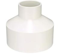 TA-VIGOR 1Pcs PVC DWV Reducing Coupling, 110mm x 50mm Socket Pipe Fitting Adapter for Duct Reducer and Water Supply Plumbing Systems, White