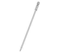 TA-VIGOR 1Pcs T15 Torx Head Screwdriver Bits 1/4 Inch Hex Shank, 150mm Long Magnetic Tamper Proof Star S2 Steel Security Torx Bits with Hole for Impact Driver Drill Bits Hand Tools