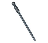 TA-VIGOR 1Pcs T20 Torx Head Screwdriver Bits 1/4 Inch Hex Shank, 100mm Long Magnetic Tamper Proof Star S2 Steel Security Torx Bits with Hole for Impact Driver Drill Bits Hand Tools