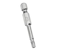 TA-VIGOR 1Pcs T20 Torx Head Screwdriver Bits 1/4 Inch Hex Shank, 50mm Long Magnetic Tamper Proof Star S2 Steel Security Torx Bits with Hole for Impact Driver Drill Bits Hand Tools