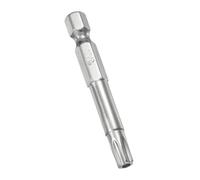 TA-VIGOR 1Pcs T30 Torx Head Screwdriver Bits 1/4 Inch Hex Shank, 50mm Long Magnetic Tamper Proof Star S2 Steel Security Torx Bits with Hole for Impact Driver Drill Bits Hand Tools
