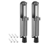 TA-VIGOR 2 Pack Kickdown Door Stop, Spring Loaded Telescopic Door Stopper, Adjustable Door Locks Holder for Distance from The Ground 45mm/1.77", Gray