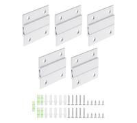 TA-VIGOR 2 Pairs French Cleat Picture Hanger 2 Inch Heavy Duty Aluminium Z Bar Clip Interlocking Wall Mount Bracket Kit with Screws and Levels for Hanging Mirrors Frames Shelves Artwork