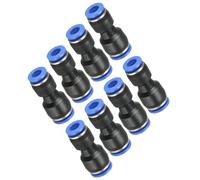 TA-VIGOR 20 Pack 8mm to 6mm Push Fit Pneumatic Quick Fittings, Air Line Tube Connectors, 2-Way Straight Pneumatic Connector Air Hose Fittings for Air Compressors and Automation Systems