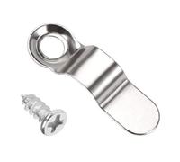 TA-VIGOR 20 Pcs Frame Turn Buttons with Screws, Metal Bow Shape Picture Frame Clips and Backing Hardware for Hanging Pictures, Photos, Drawings and Posters, Silver Tone