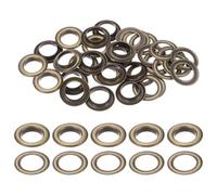 TA-VIGOR 20 Sets 17mm Metal Grommets Eyelets with Washers, Heavy Duty Copper Eyelet Kit for Fabric Curtain Tarps Leather Belt Shoes Bag DIY, Bronze