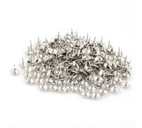TA-VIGOR 200 Pack Decorative Upholstery Tacks - 14mm Nickel Nailhead Trim, Silver Upholstery Nails for Furniture, Chairs, Headboards & DIY Projects