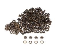 TA-VIGOR 200pc 4.5mm 3/16" Grommets Kit Metal Eyelets with Washers, Small Grommet Eyelet Kit for Leather, Fabric, Canvas, Shoes, Clothing, Bags, Belt and DIY Craft Projects, Bronze