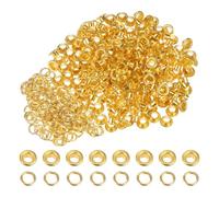 TA-VIGOR 200pc 5mm 3/16" Grommets Kit Metal Eyelets with Washers, Small Grommet Eyelet Kit for Leather, Fabric, Canvas, Shoes, Clothing, Bags, Belt and DIY Craft Projects, Gold