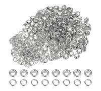 TA-VIGOR 200pc 5mm 3/16" Grommets Kit Metal Eyelets with Washers, Small Grommet Eyelet Kit for Leather, Fabric, Canvas, Shoes, Clothing, Bags, Belt and DIY Craft Projects, Silver