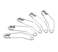 TA-VIGOR 200Pcs Curved Safety Pins, 38mm Quilting Basting Pins, Curved Bending Sewing Safety Accessories for Brooch Blankets Skirts Clothes, Quilting Knitting Sewing Crafting