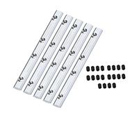 TA-VIGOR 2020 Aluminium Track Straight Line Connector 3.9 Inch, 100mm Joint Inside Connector with Screws for 2020 Series 6mm T Slot Flat Plate Bracket, 5Pcs