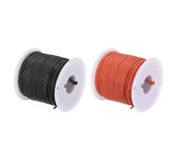 TA-VIGOR 20AWG Silicone Electrical Wire 30m/98.4ft Black Red Set, Flexible Stranded Tinned Copper Insulated Cable 600V High Temp Wire for Car, Automotive, Model Railway, DIY, Appliances - 2 Pack