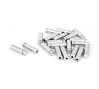 TA-VIGOR 20Pcs 12mm x 40mm Stainless Steel Standoff Fixings for Glass & Acrylic Signs, Frameless Wall Mount Hardware for Panels, Displays, Silver Tone