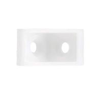 TA-VIGOR 20pcs 20mmx20mmx15mm 90 Degree Plastic Corner Braces Support, ABS L Shape Right Angle Shelf Brackets for Furniture Repairing, Cabinets, Bookshelves & DIY, White(no Screws)