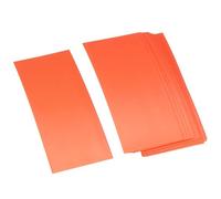 TA-VIGOR 20Pcs Battery Wrap PVC Heat Shrink Tubing, 30mm Width Flat Battery Sleeves, 72MM Long Good Insulation Heat Shrink Tubing for 18650 21700 AA AAA Battery protection, Orange