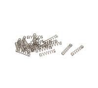 TA-VIGOR 20Pcs Compressed Spring, 2mm OD,0.3mm Wire Size,10mm Free Length Dual Extended Durable Dual Hook Tension Spring for Furniture Screen Doors Repair Projects